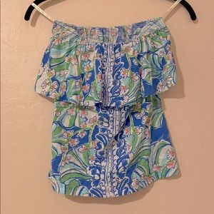 So cute Lilly Pulitzer tank top, sleeveless